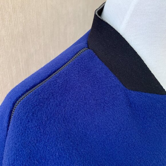 Cobalt Blue Tahari Wool Blend Coat Size M - Picture 7 of 9